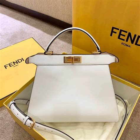 fendi 8bn321|FENDI Peekaboo ISeeU Shoulder Bag .